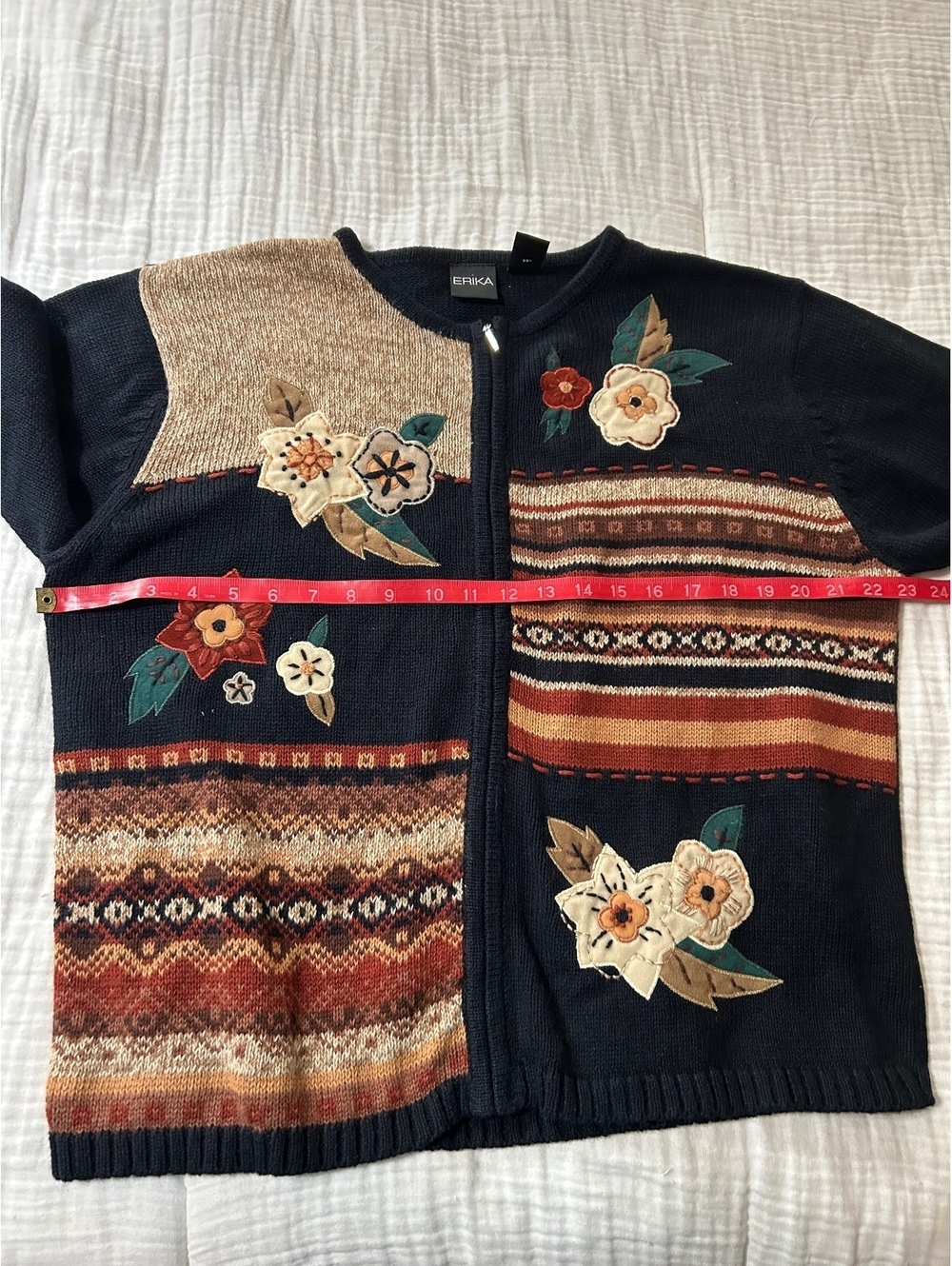 Vintage Deadstock Autumn Fall Cardigan Sweater - Picture 5 of 7